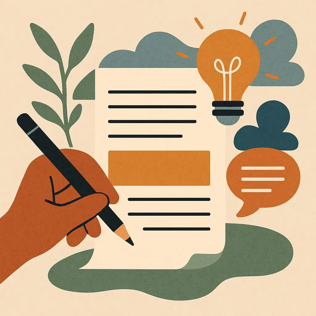 Illustration representing mindfulness for creatives and wellness brands"