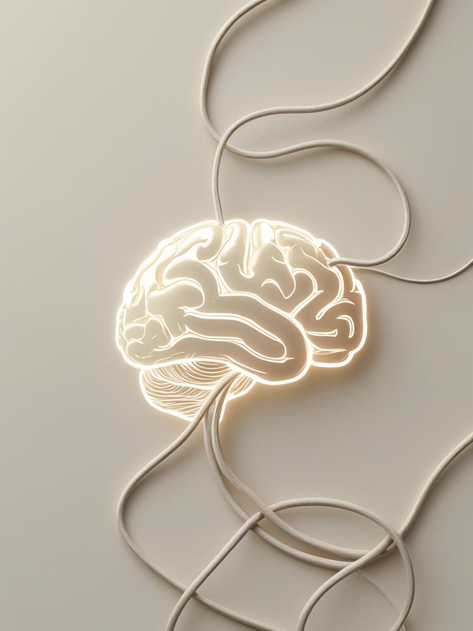 Tangled wire illustration of burnout affecting mental clarity and cognition