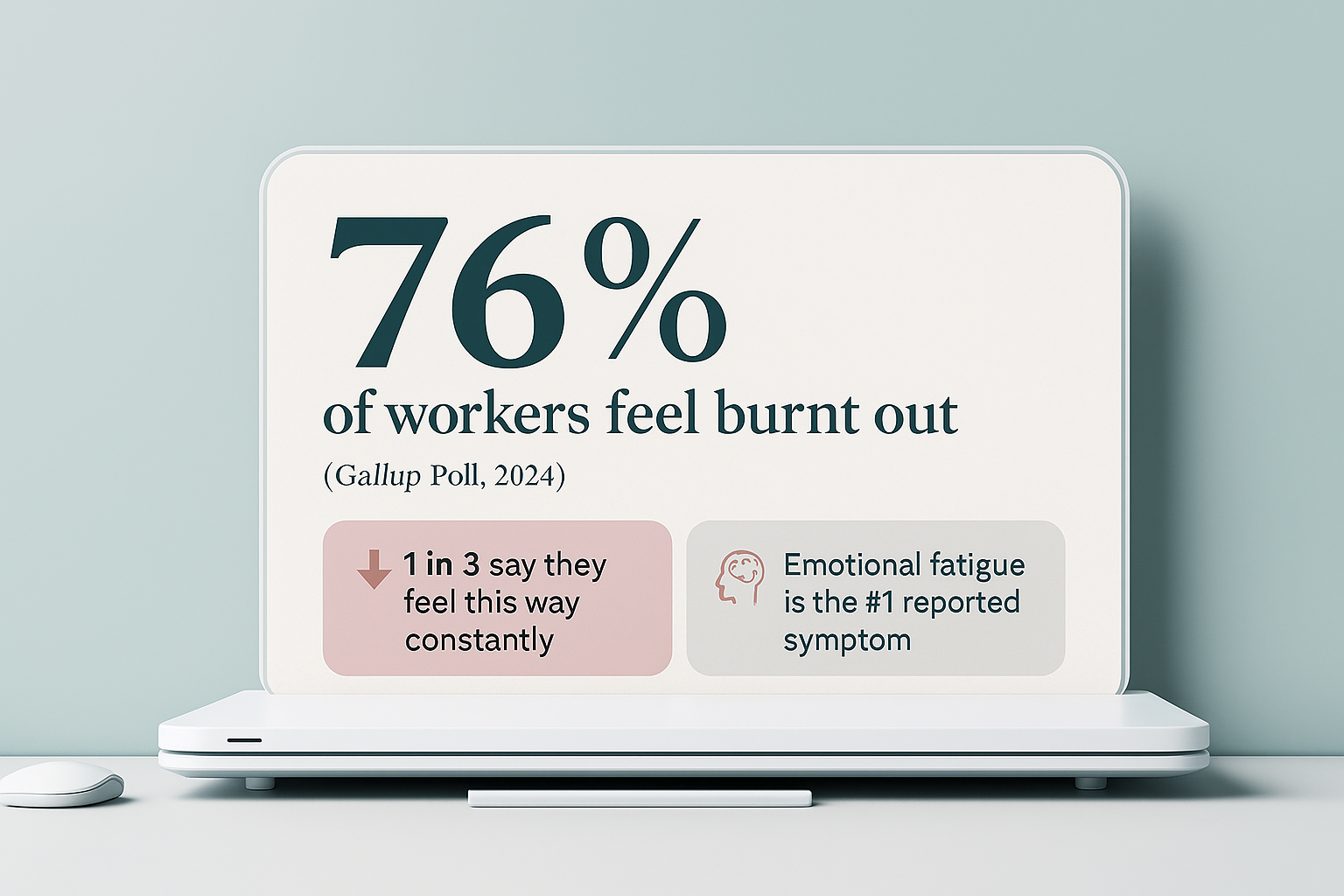 Chart showing emotional fatigue and burnout symptoms among U.S. workers